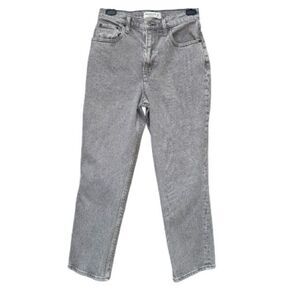 Abercrombie 90s Straight Ultra High Rise Curve Love Jeans Gray Size 27/4